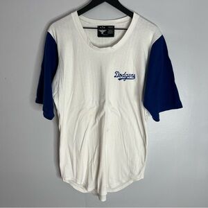 Vintage Los Angeles Dodgers Baseball T Shirt Mens Large?? Blue White AIS